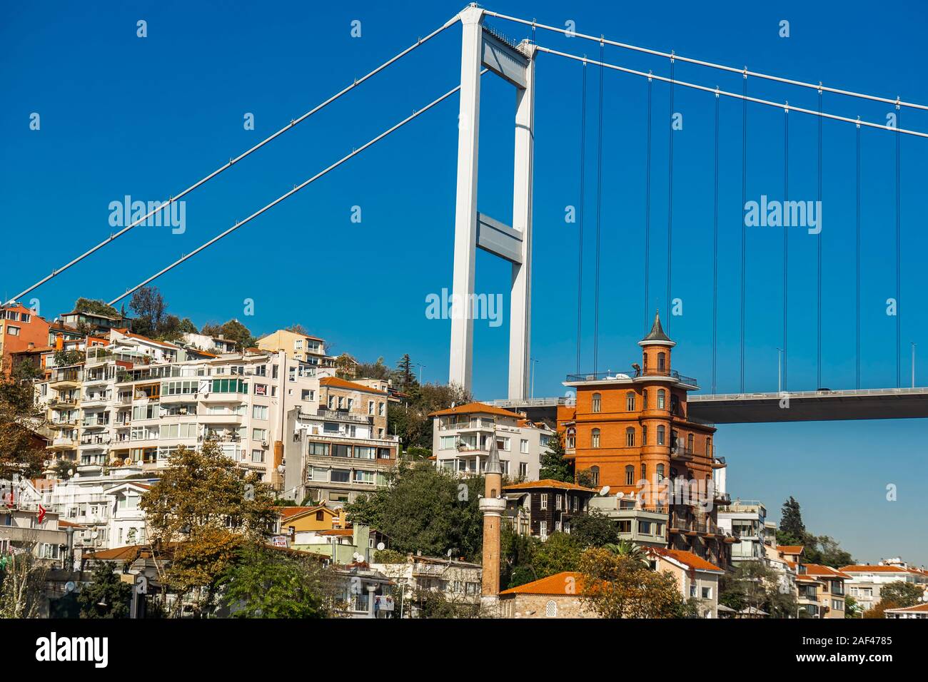 Perili Kosk in Istanbul, Türkei. Es ist ein historisches Denkmal im Jahr 1911 durch die Fatih Sultan Mehmet Brücke gebaut Stockfoto