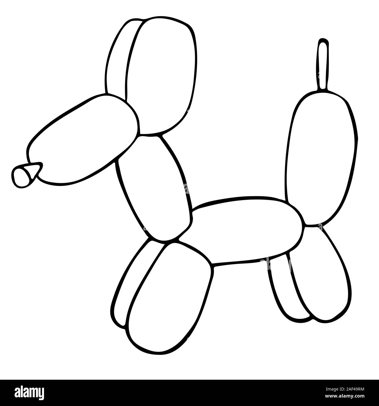 Dog little character animal outline -Fotos und -Bildmaterial in hoher