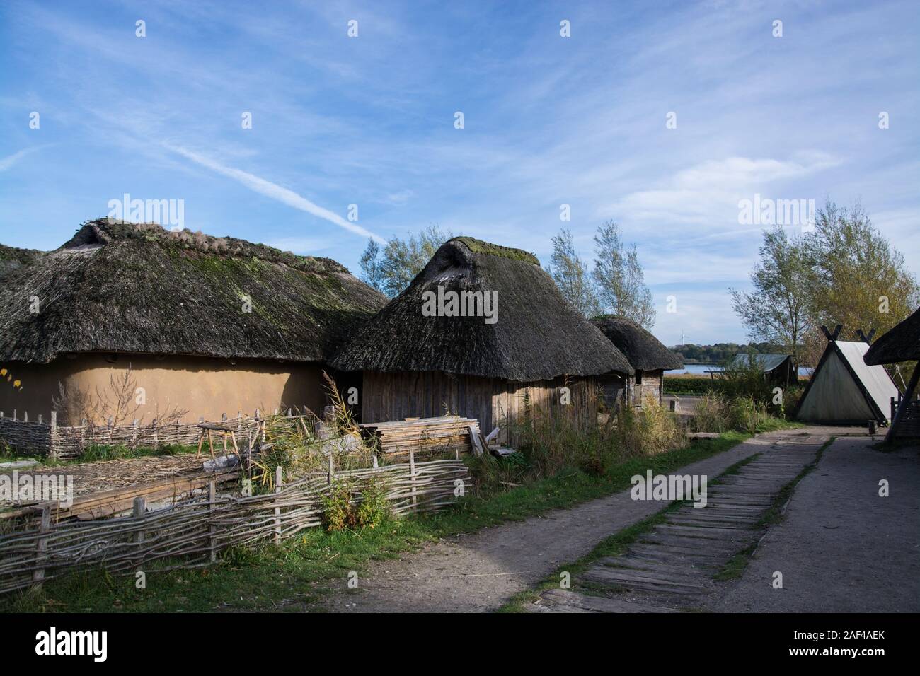 Hedeby war eine wichtige dänische Wikinger trading Siedlung in der Nähe des südlichen Ende des jütischen Halbinsel, jetzt in der schleswig-flensburg Bezirk o Stockfoto