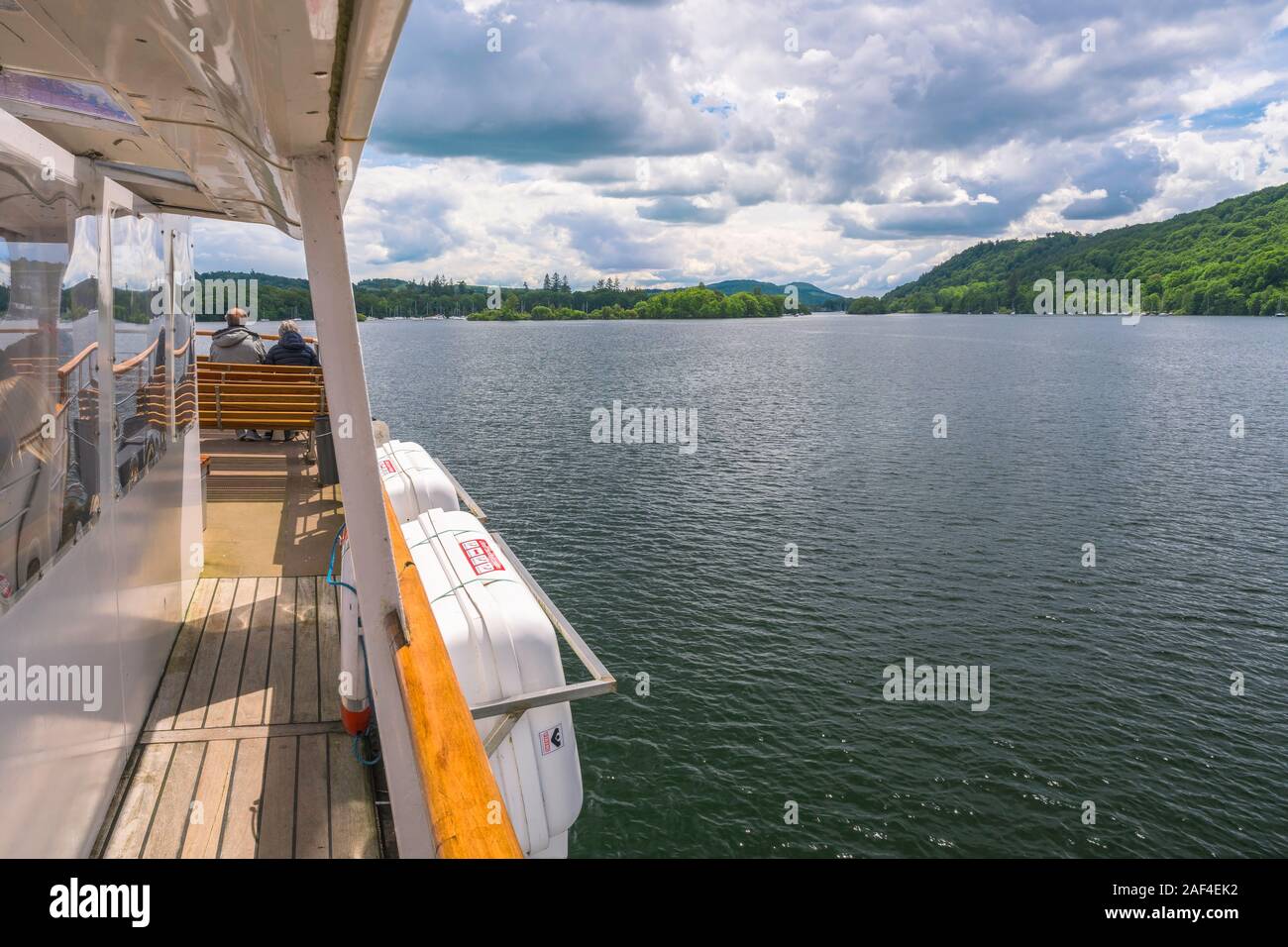 Windermere Fähre Tour in Lake District National Park, Großbritannien Stockfoto