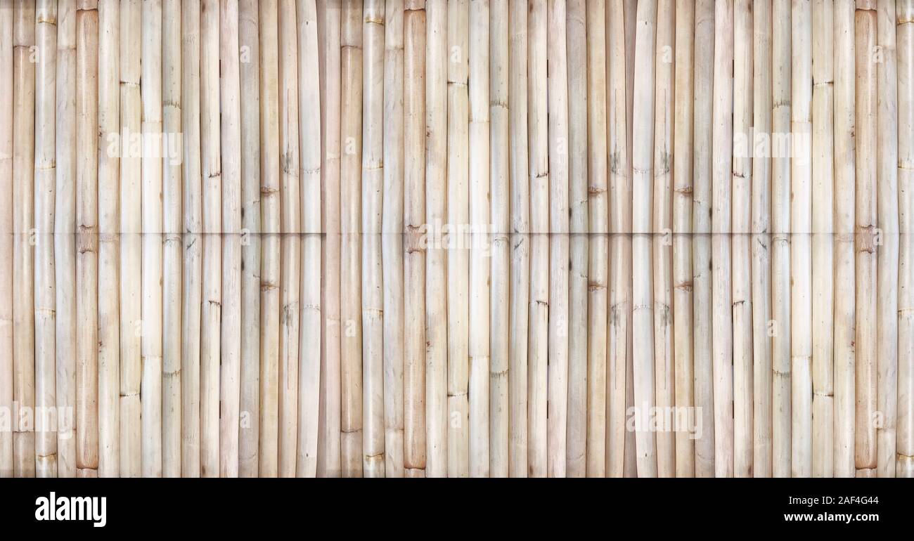 Lange braune Bambus verzierende Ideen Stockfoto