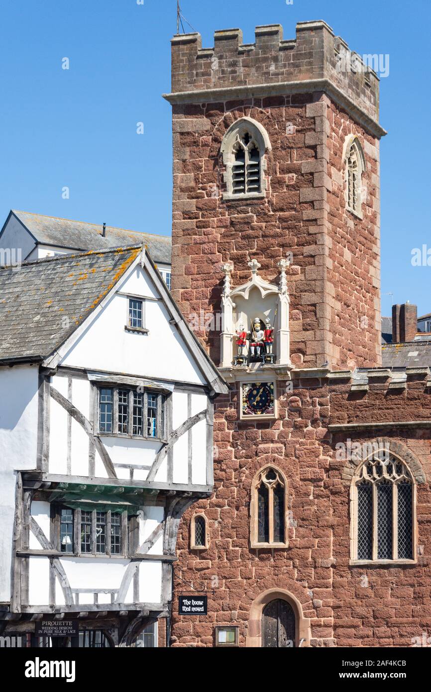 12. jahrhundert St Mary Schritte Kirche, West Street, Exeter, Devon, England, Vereinigtes Königreich Stockfoto