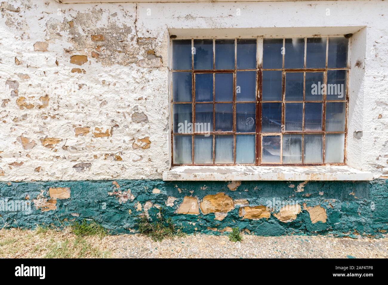 Windows im Fort Stanton; New York; USA Stockfoto