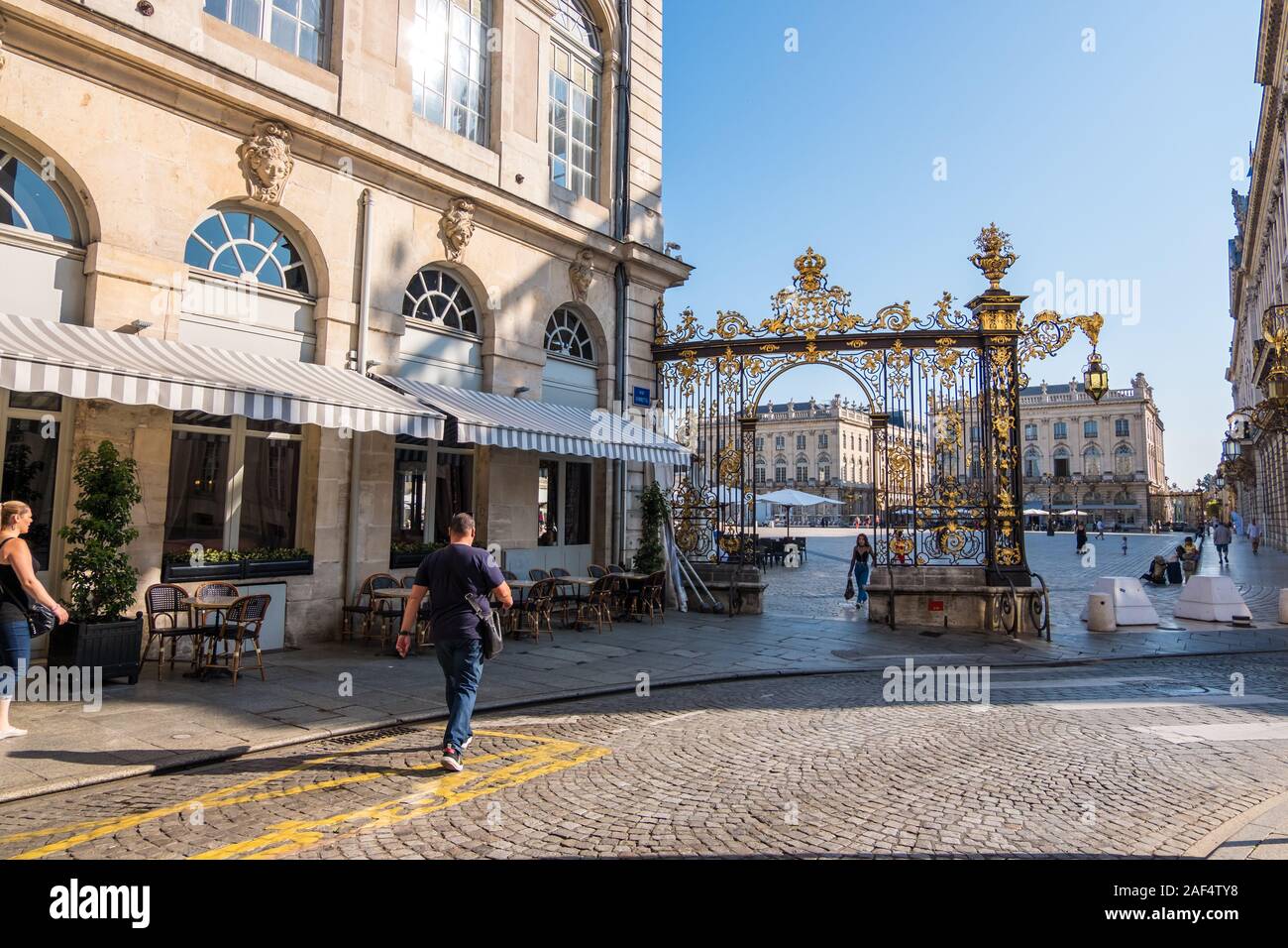 Nancy, Frankreich - 31. August 2019: Golden Gates Place Stanislas in Nancy, Departement Meurthe-et-Moselle, Frankreich Stockfoto