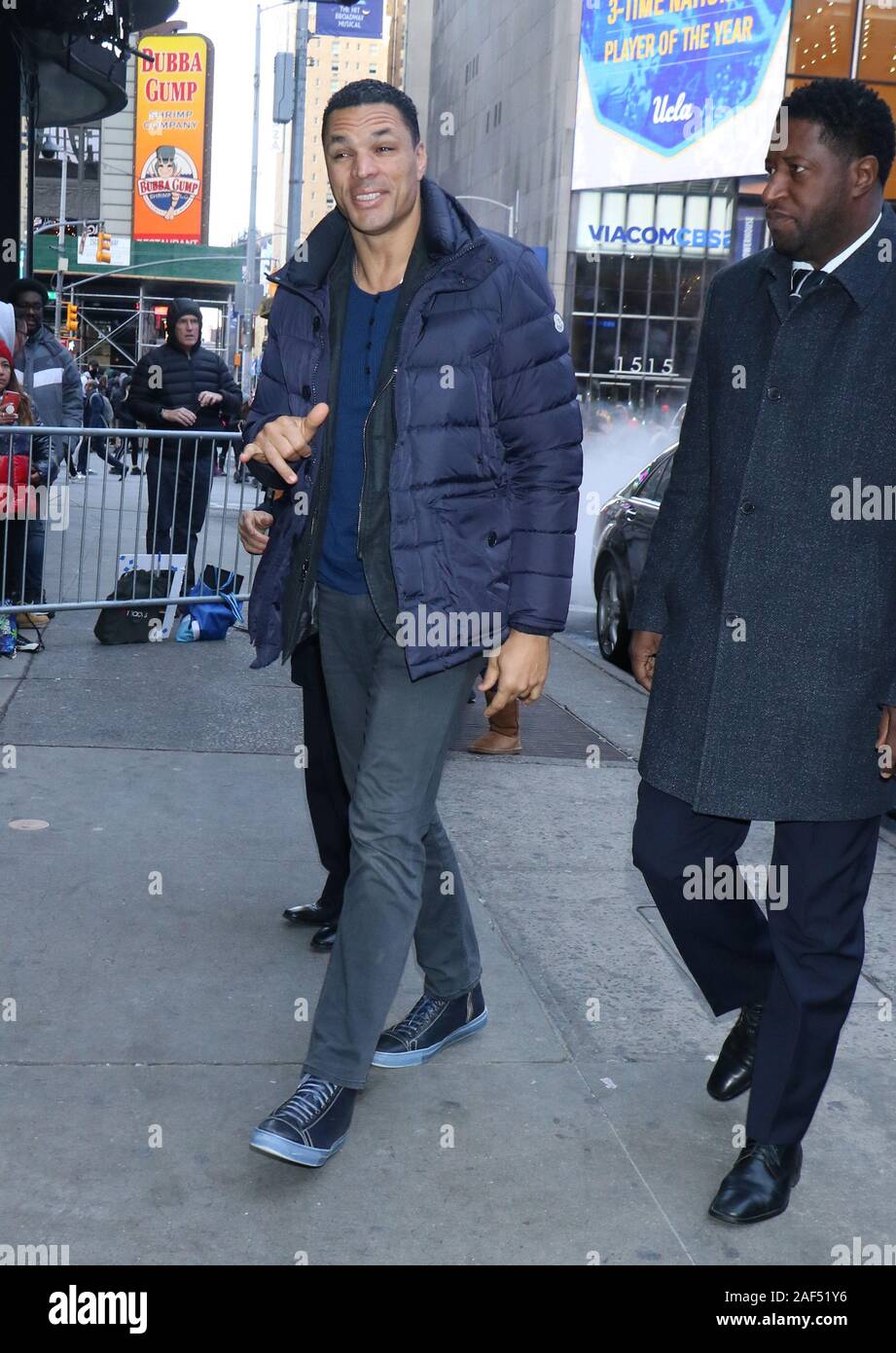 Dezember 12, 2019 Tony Gonzalez in Strahan, Sara, Keke in NewYork. 12. Dezember 2019. Credit: RW/MediaPunch Stockfoto