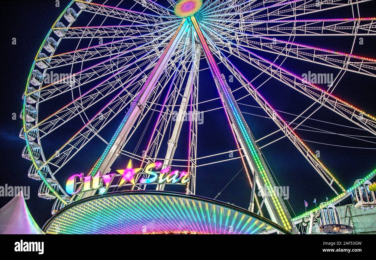 Winter-Wunderland Hyde Park London UK Stockfoto