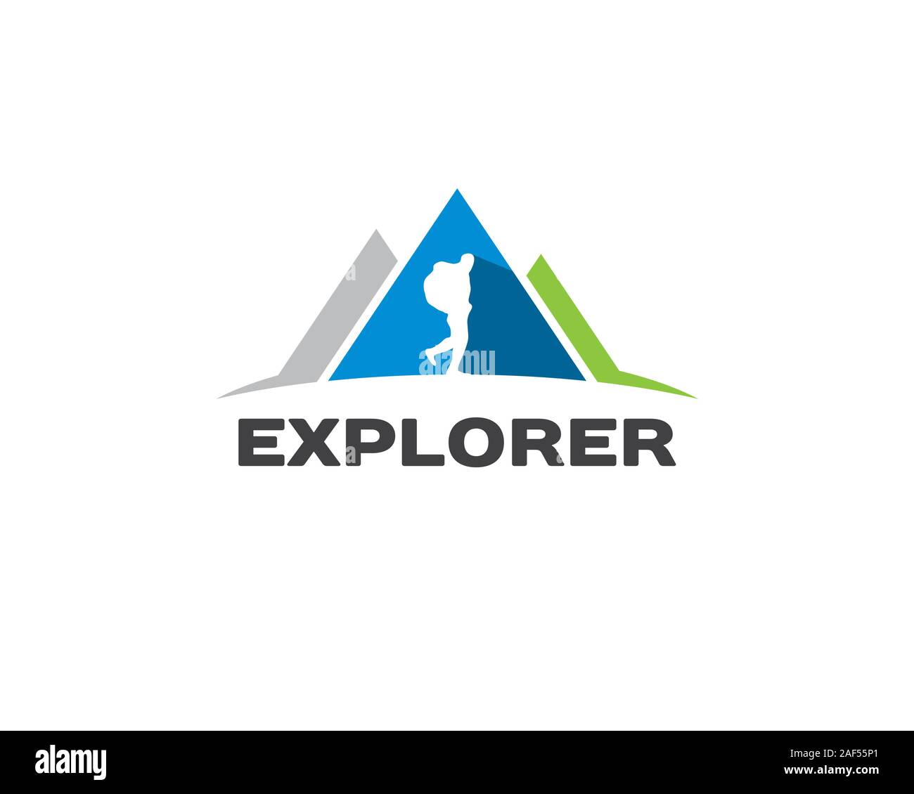 Aktivität im Freien logo Stock Vektor