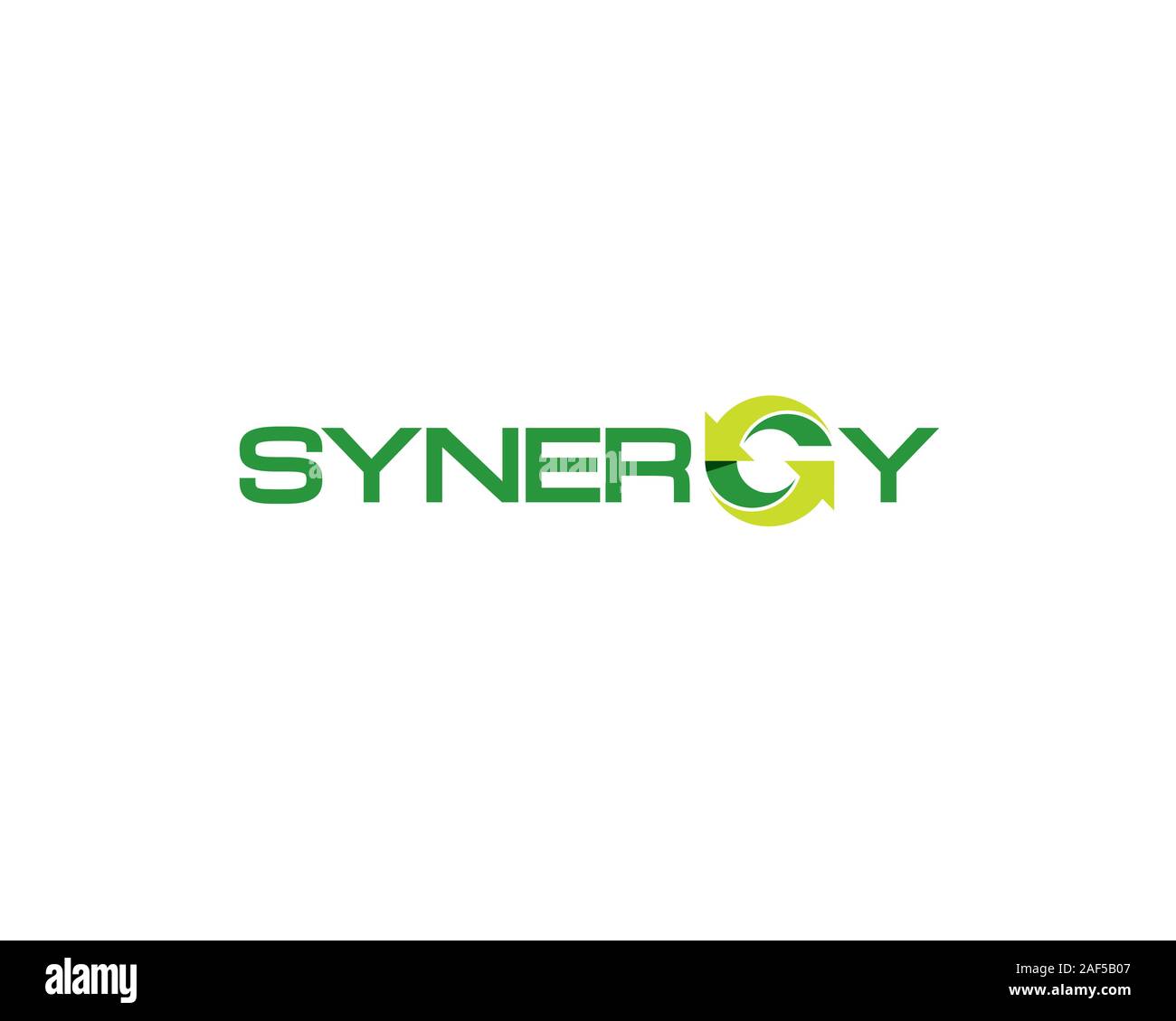 Synergy verarbeiten Logo Stock Vektor