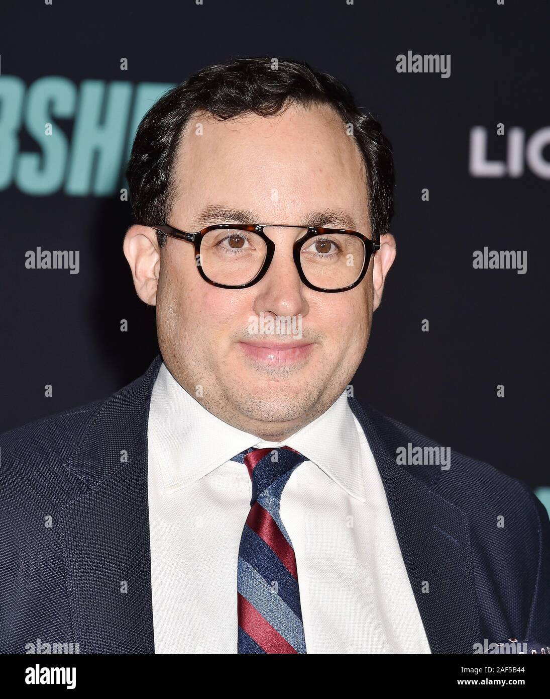 WESTWOOD, CA - 10. Dezember: P.J. Byrne besucht eine spezielle Siebung der Liongate's 'Bombe' im Regency Dorf Theater am Dezember 10, 2019 in Westwood, Kalifornien. Stockfoto