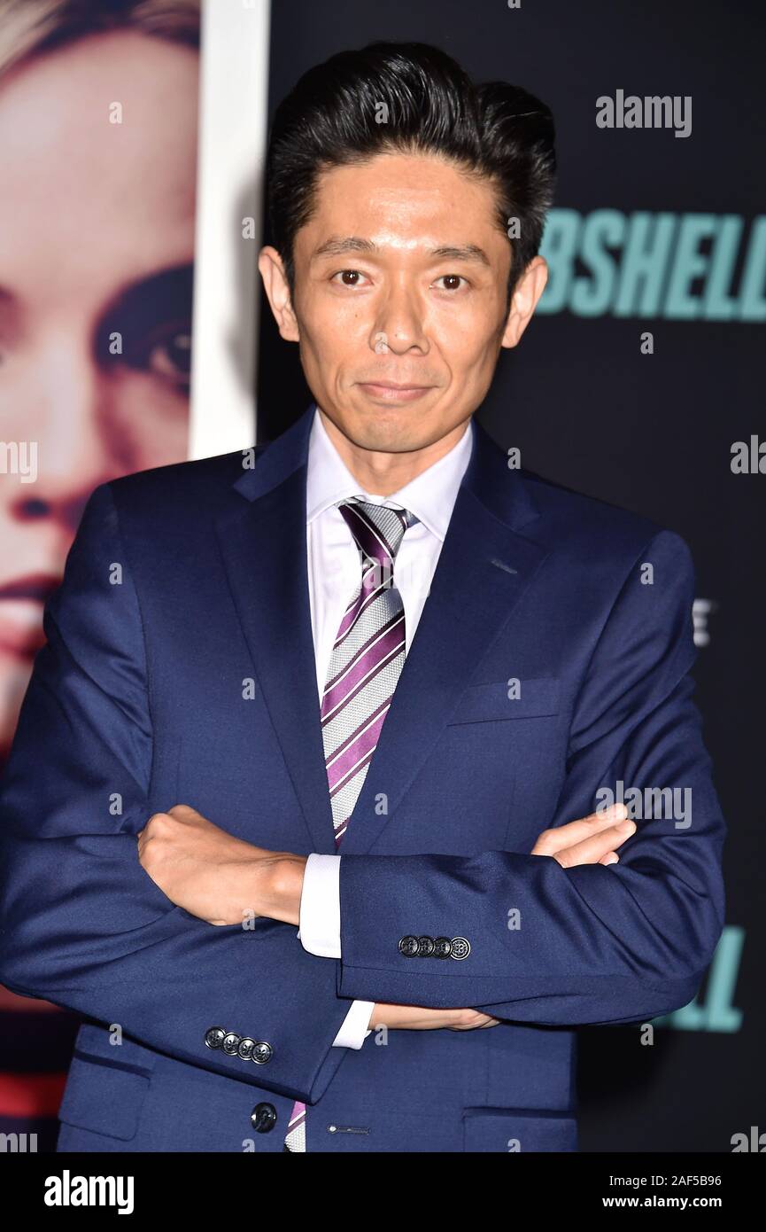 WESTWOOD, CA - 10. Dezember: Kazu Hiro besucht eine spezielle Siebung der Liongate's 'Bombe' im Regency Dorf Theater am Dezember 10, 2019 in Westwood, Kalifornien. Stockfoto