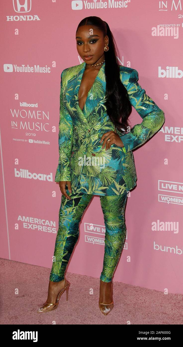 Los Angeles, Kalifornien, USA. 12 Dez, 2019. Los Angeles, Kalifornien, USA. 12 Dez, 2019. Normani kommt an der 2019 Billboard Frauen In der Musik im Hollywood Palladium am Dezember 12, 2019 in Los Angeles, Kalifornien. Foto: Absturz/imageSPACE/MediaPunch Credit: MediaPunch Inc/Alamy leben Nachrichten Stockfoto