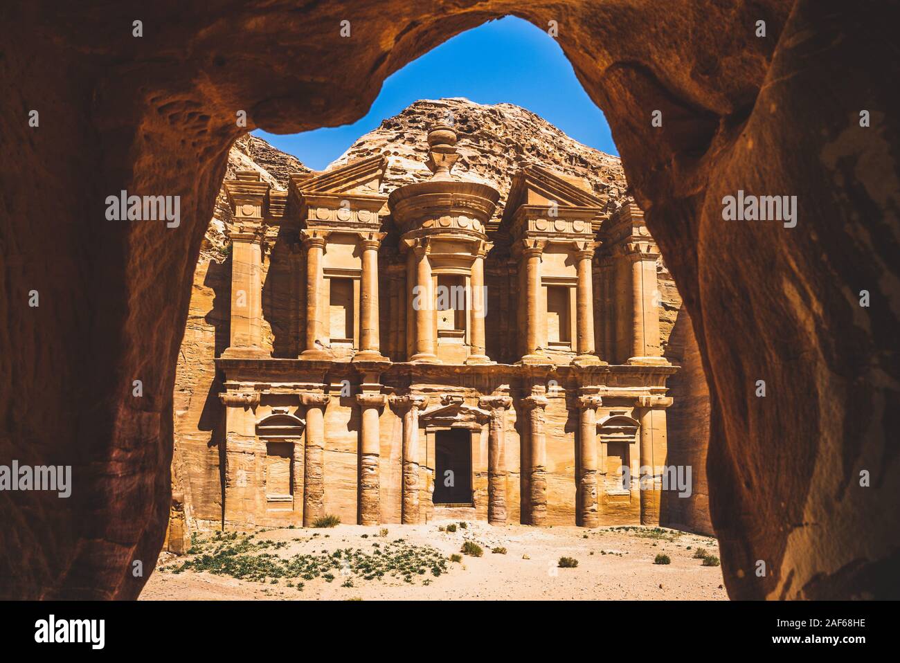 Ad Deir (das Kloster) an petra, jodan Stockfoto