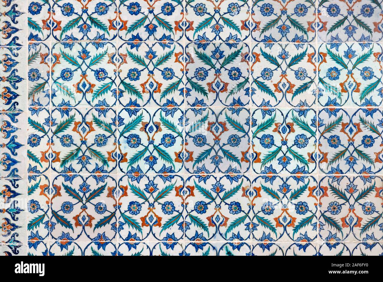 Traditionelle vintage Turley ornament Wandschmuck closeup Stockfoto