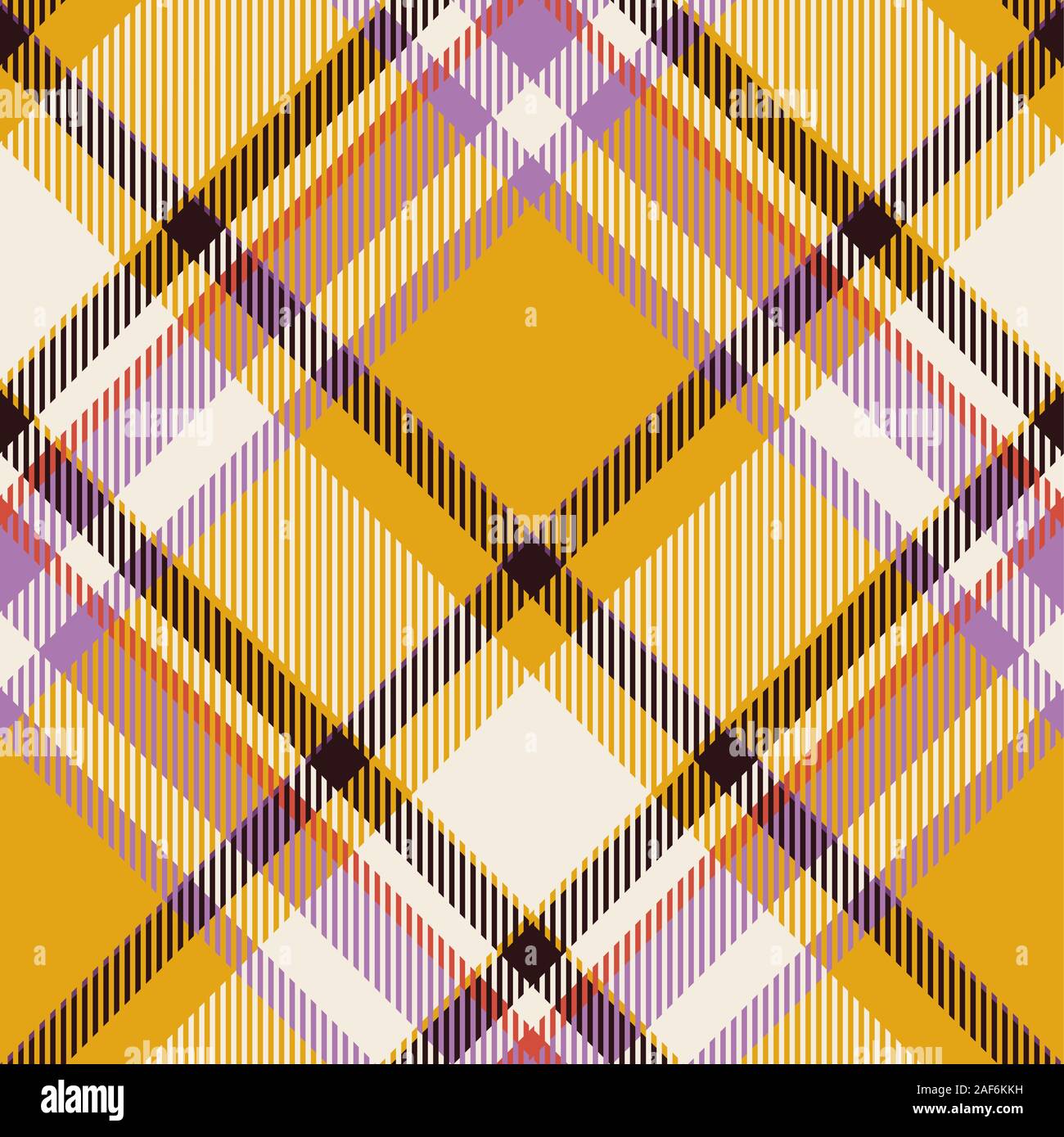 Tartan Schottland nahtlose karierte Muster Vektor. Retro Hintergrund Stoff. Vintage Farben prüfen Square geometrische Textur für Textildruck, Geschenkpapier Stock Vektor