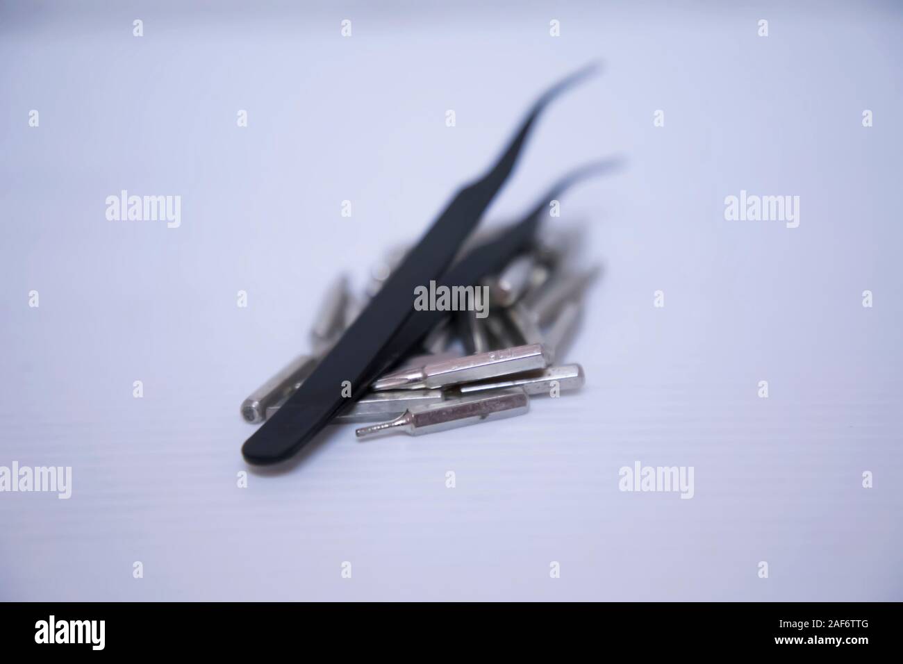 Die präzise Schraubenzieher für das Handy Laptop Stockfoto