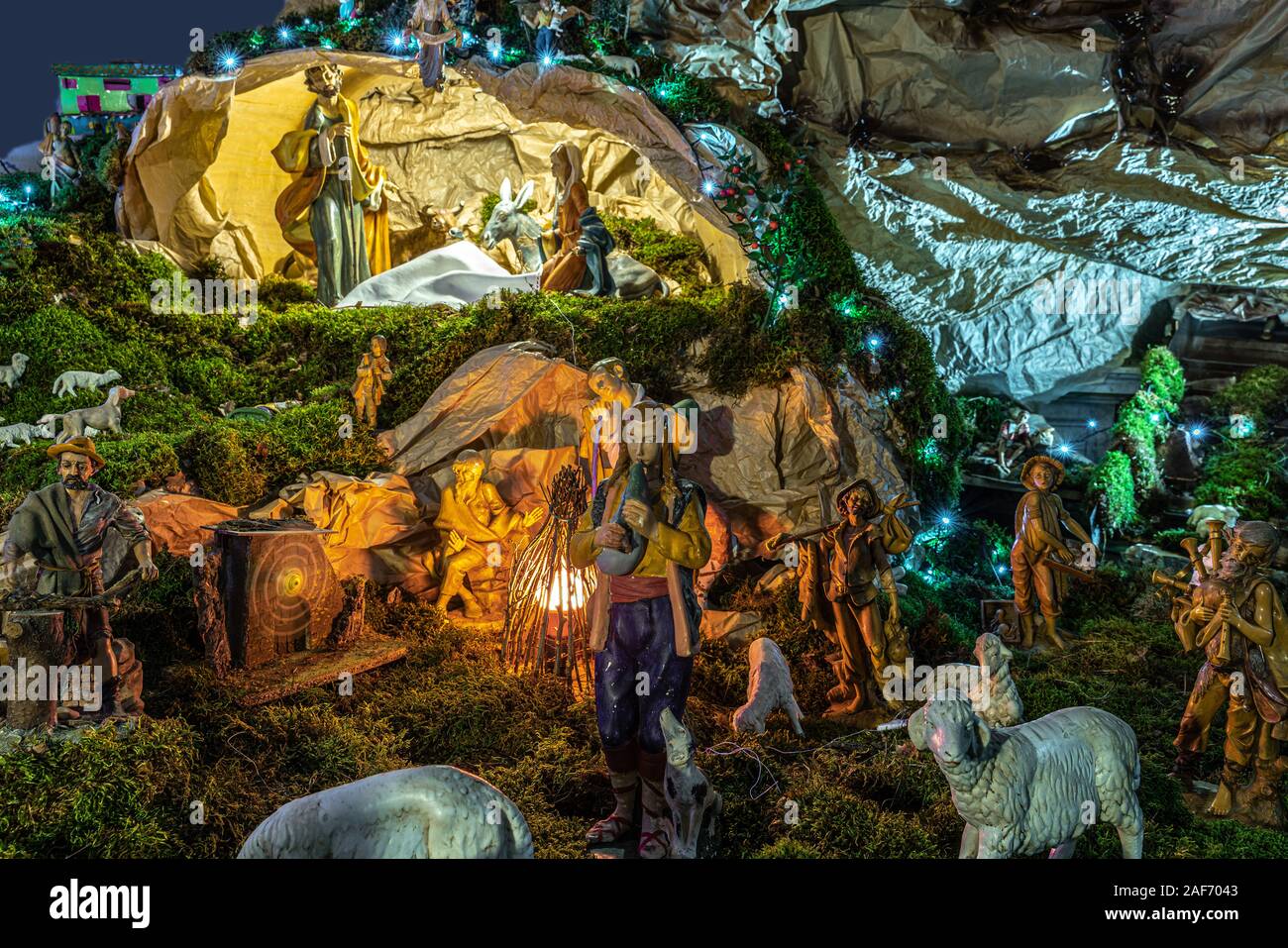 Weihnachtskrippe Stockfoto