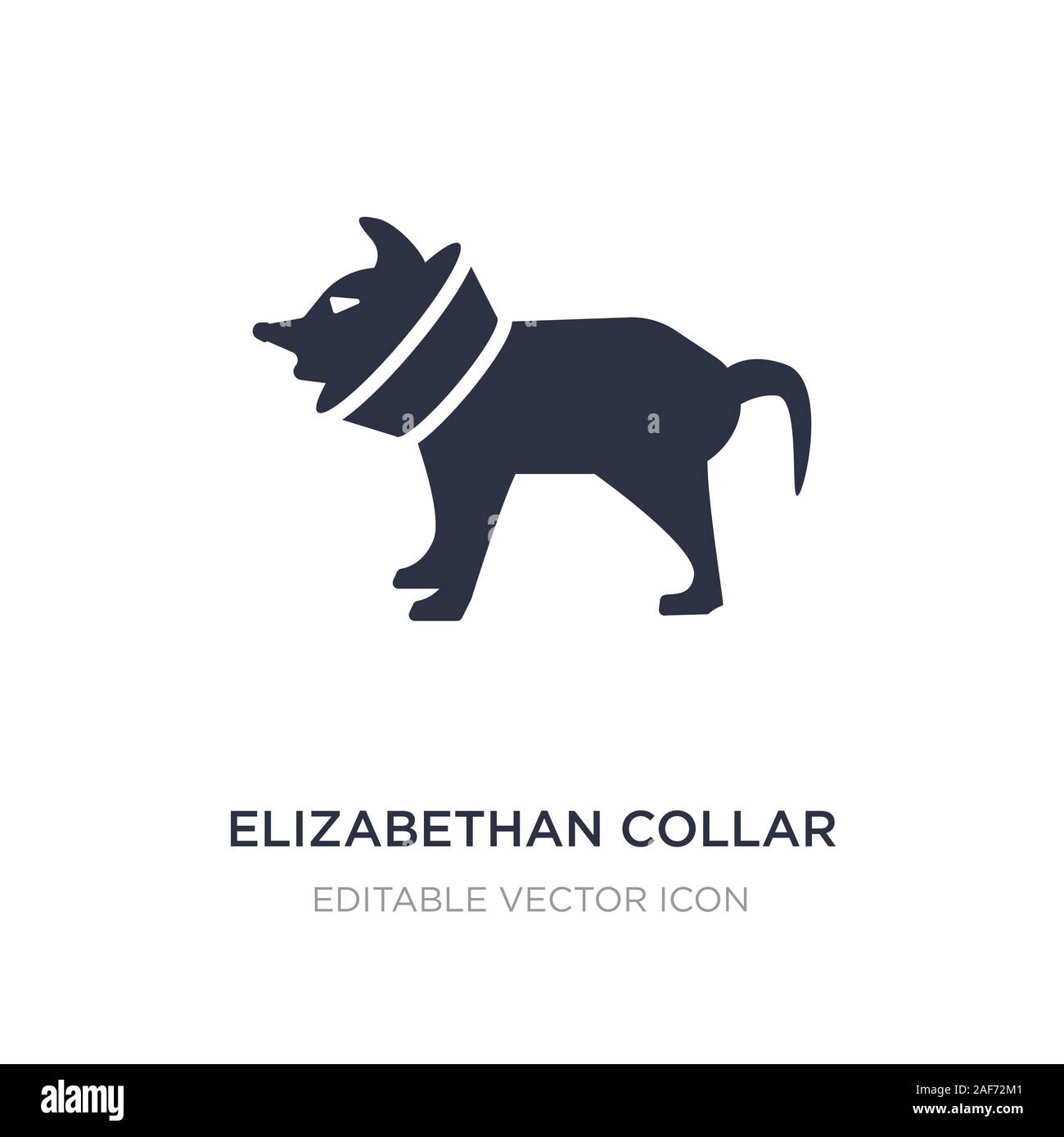 Halskragen Symbol auf weißem Hintergrund. Einfaches element Abbildung von Tieren Konzept. halskragen Symbol Design. Stock Vektor