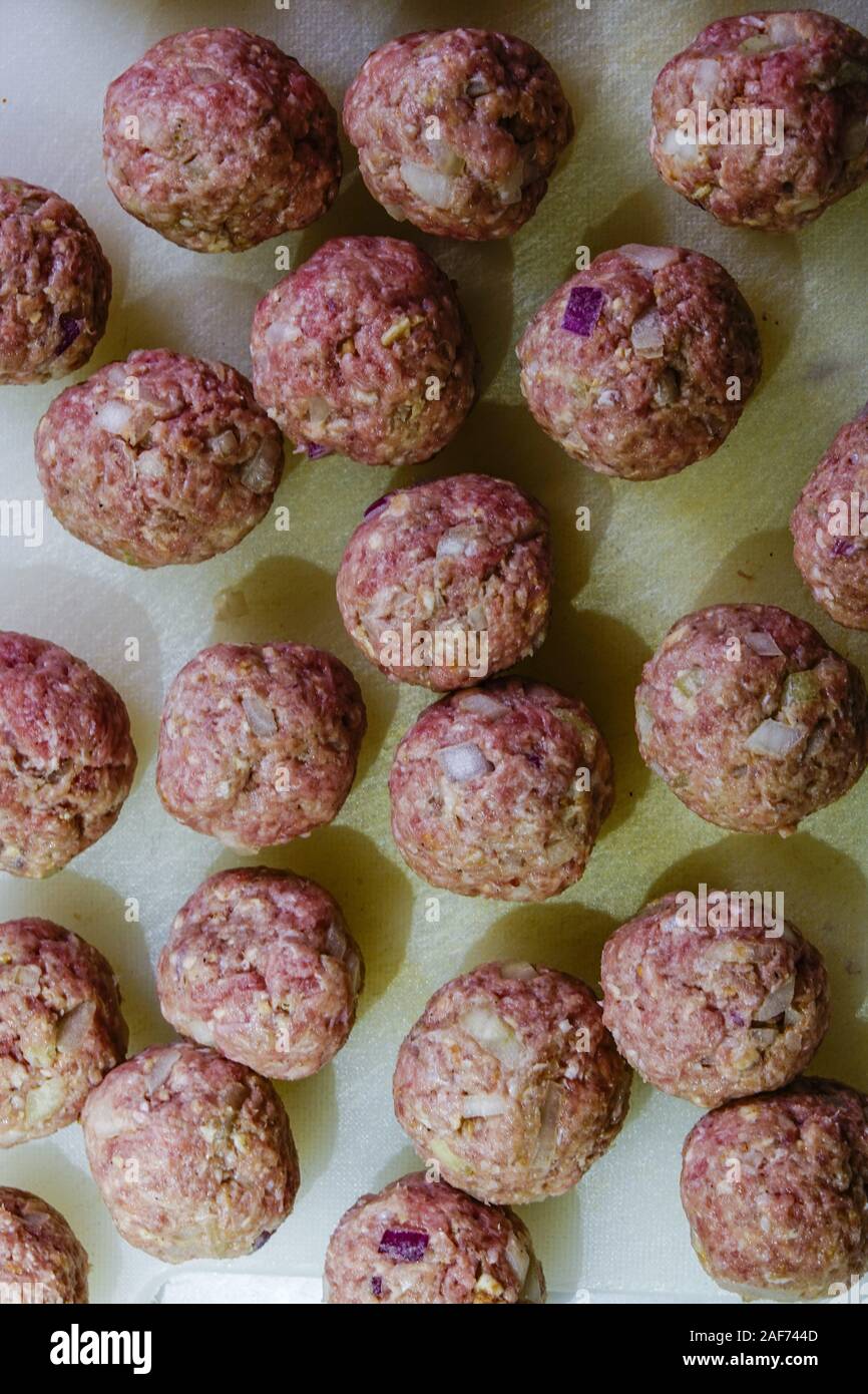 Stockholm, Schweden, schwedische Fleischbällchen. | Verwendung weltweit Stockfoto