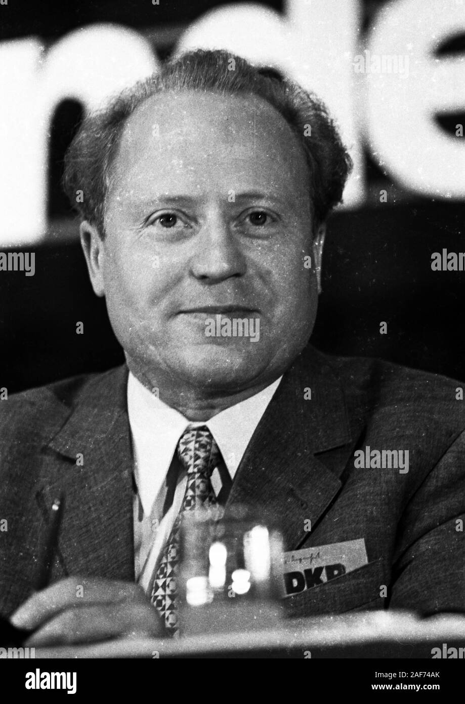 DEU, Deutschland, Köln: Der wahlkongress der Deutschen Kommunistischen Partei (DKP) zum Bundestag tagte am 15.10.1972 zu GMBH in Liq. in Koeln. Josef Angenfort | Verwendung weltweit Stockfoto