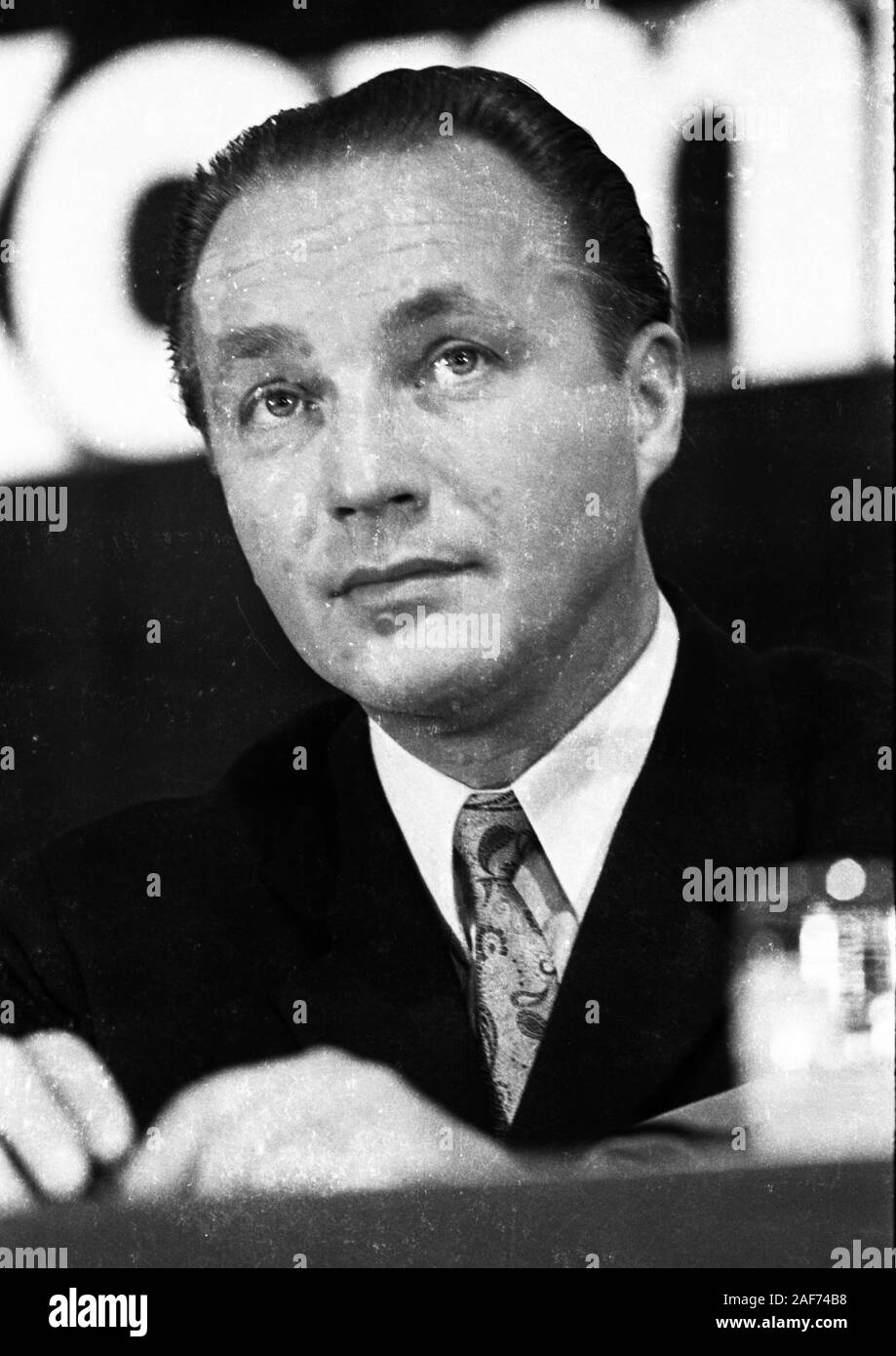 DEU, Deutschland, Köln: Der wahlkongress der Deutschen Kommunistischen Partei (DKP) zum Bundestag tagte am 15.10.1972 zu GMBH in Liq. in Koeln. Manfred Kapluck | Verwendung weltweit Stockfoto