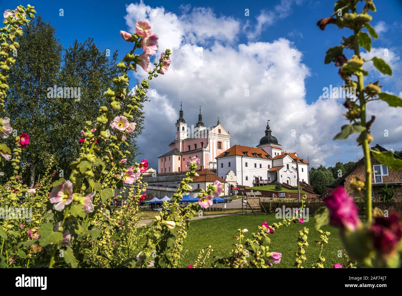 Das ehemalige Kamaldulenserkloster zu Wigry, Wigry-Nationalpark, Polen, Europa | das Kloster in Wigry Post-Camaldolian, Wigry Nationalpark, Polen, Europa | Verwendung weltweit Stockfoto