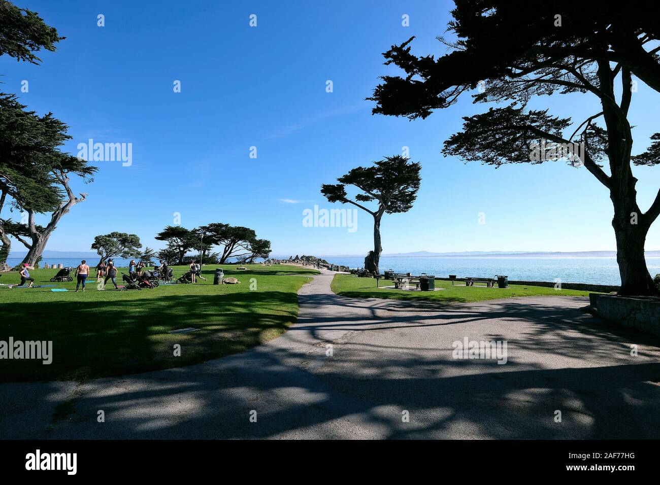 Lovers Point Park, Pacific Grove, Kalifornien, USA Stockfoto