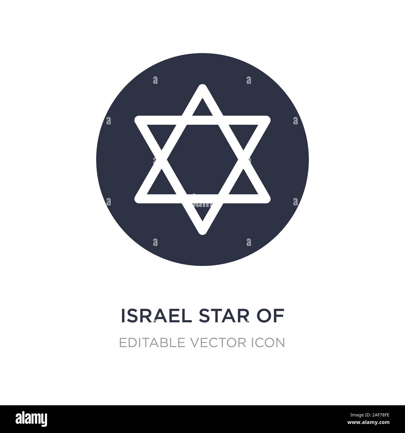 Israel David stern Symbol auf weißem Hintergrund. Einfaches element Abbildung kann von Kulturen Konzept. Israel David stern Symbol Design. Stock Vektor