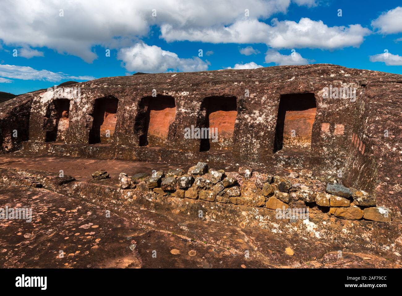 Historische Stätte von El Fuerte, UNESCO-Weltkulturerbe, Samaipata, Departement Santa Cruz, Bolivien, Lateinamerika Stockfoto