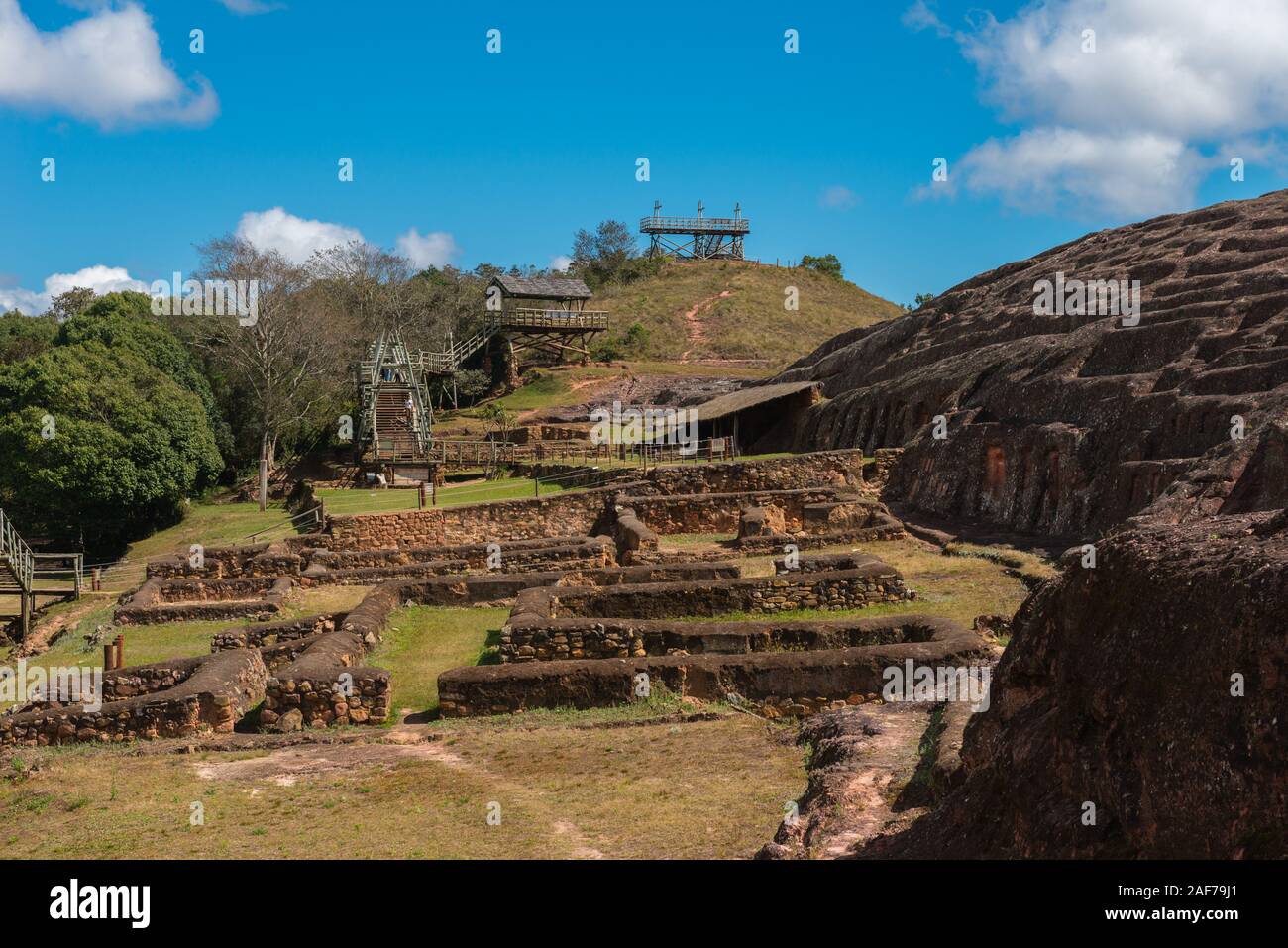 Casa Española oder Spanischen Haus von 1630 - 1660, historische Stätte von El Fuerte, UNESCO-Weltkulturerbe, Samaipata, Santa Cruz, Bolivien, Lateinamerika Stockfoto
