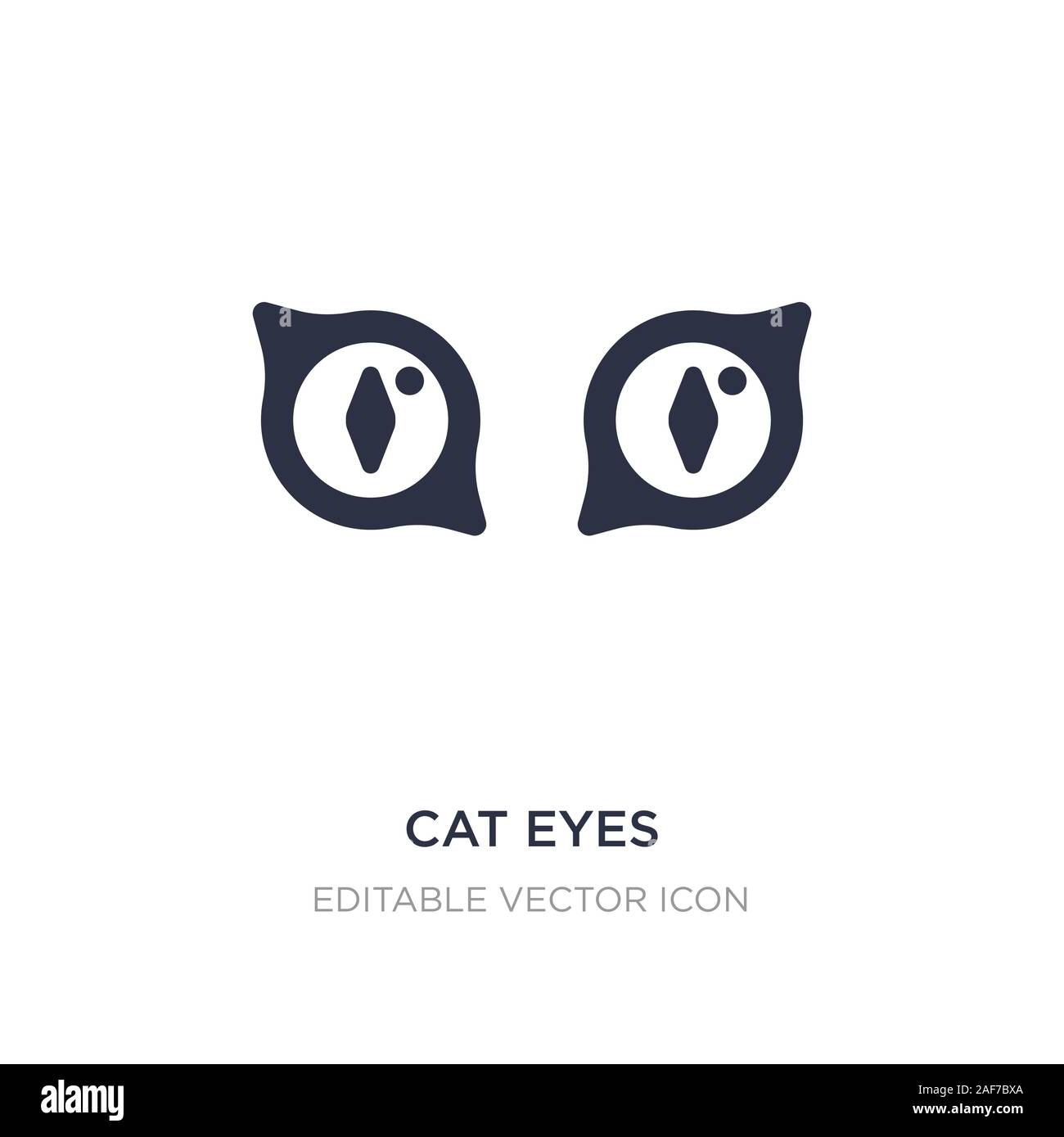 Katzenaugen Symbol auf weißem Hintergrund. Einfaches element Abbildung kann von Fashion Concept. katze Augen Symbol Design. Stock Vektor