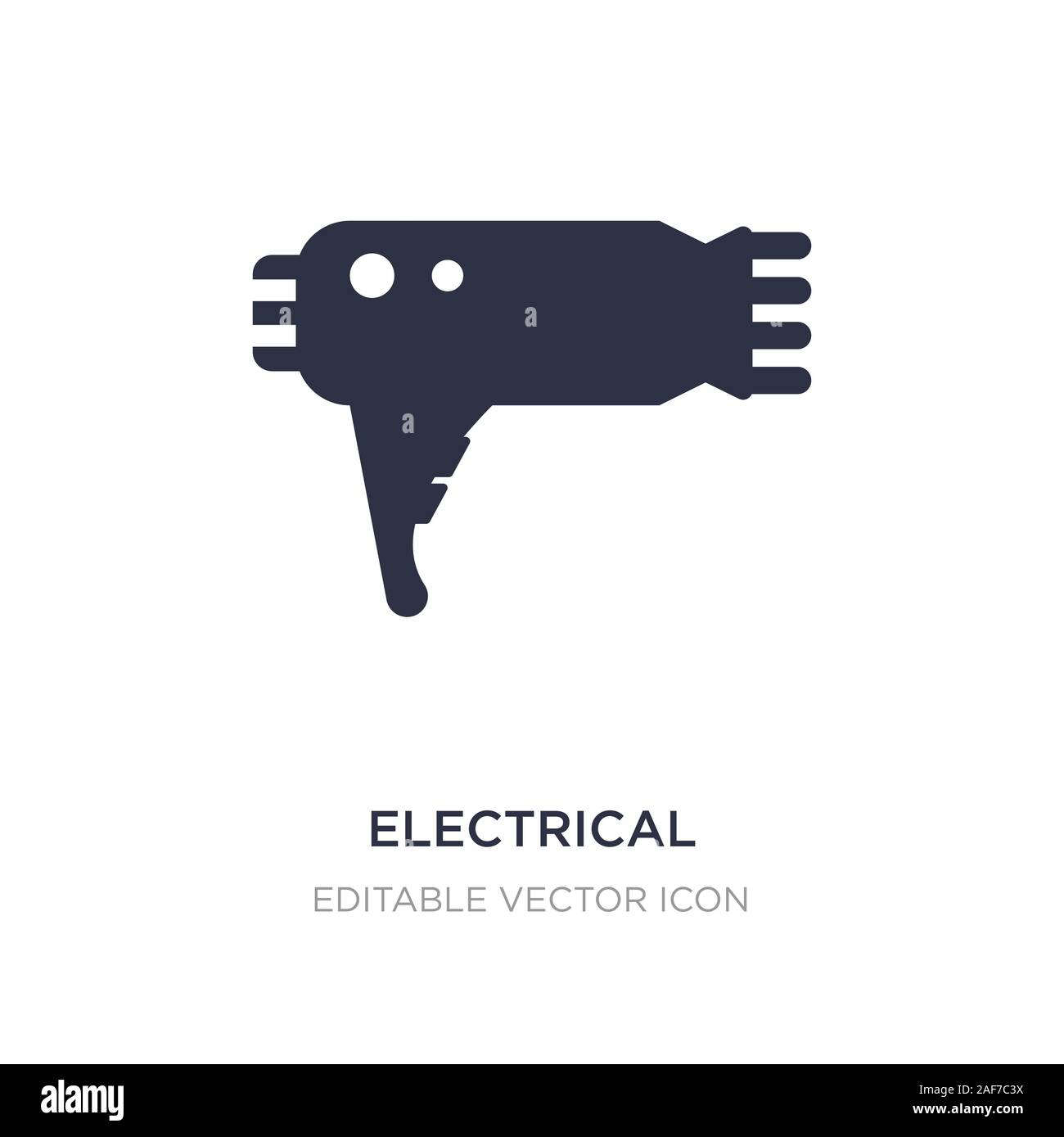 Elektrische Geräte Symbol auf weißem Hintergrund. Einfaches element Abbildung kann von Fashion Concept. elektrische Geräte Symbol Design. Stock Vektor