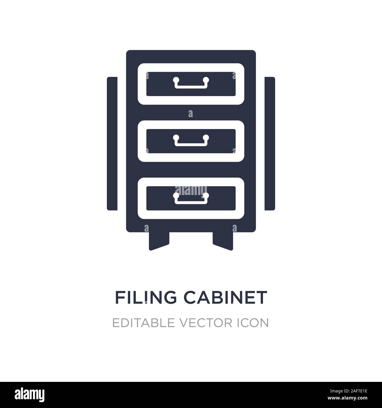 Aktenschrank Symbol auf weißem Hintergrund. Einfaches element Abbildung aus dem allgemeinen Konzept. aktenschrank Symbol Design. Stock Vektor