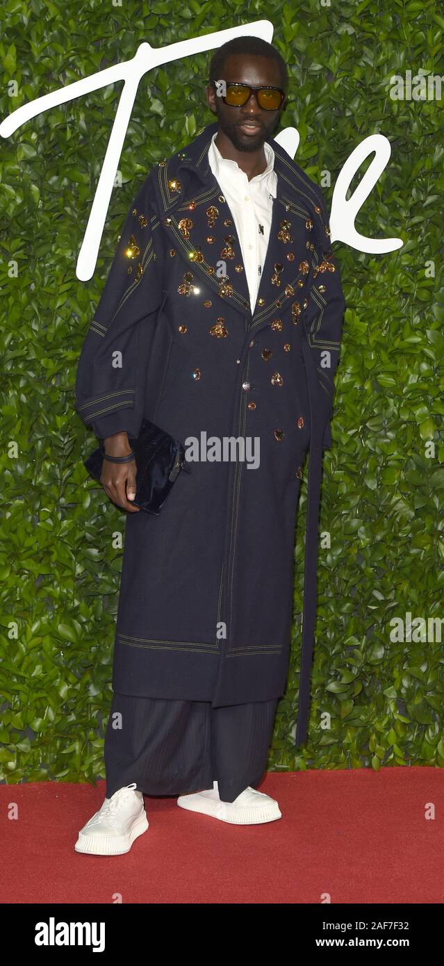 Foto © gutgeschrieben werden Alpha Presse 079965 02/12/2019 Wilson Oryema die Fashion Awards 2019 in der Royal Albert Hall in London Stockfoto