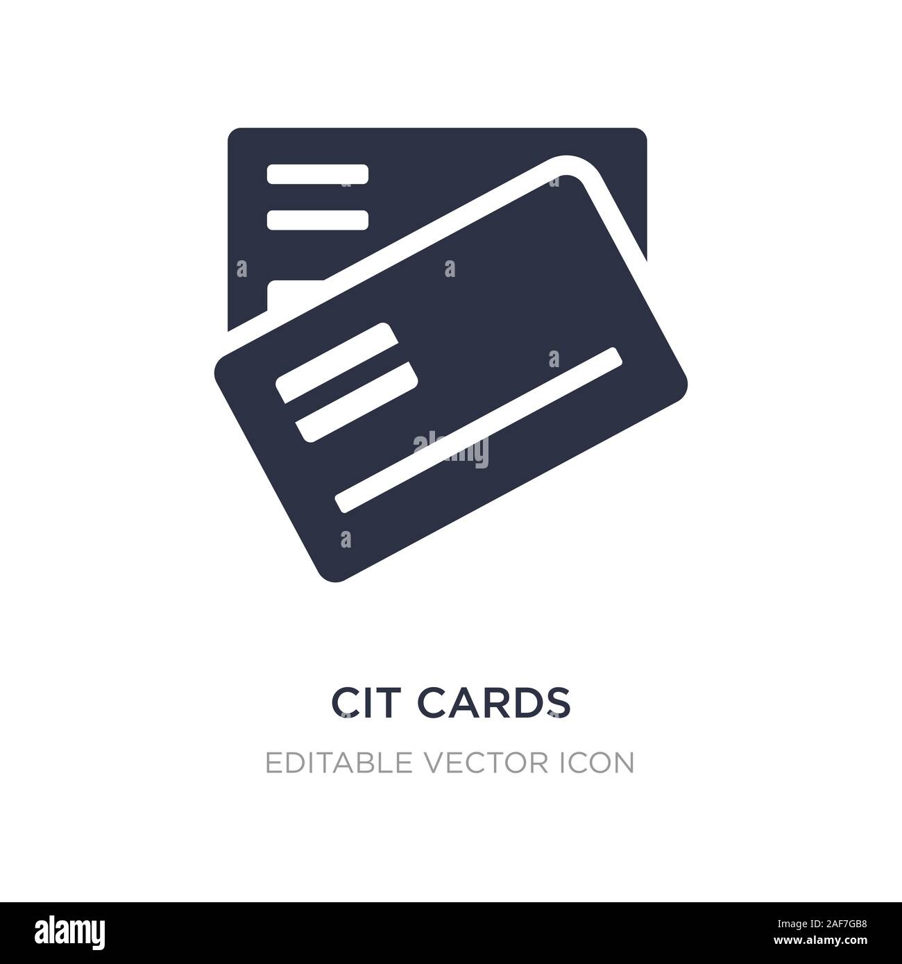 Cit Karten Symbol auf weißem Hintergrund. Einfaches element Abbildung aus dem allgemeinen Konzept. cit Karten Symbol Design. Stock Vektor