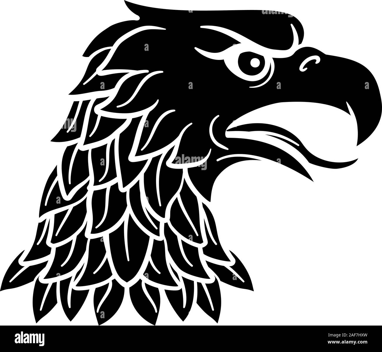 Eagle Head Imperial heraldischen Symbol Stock Vektor