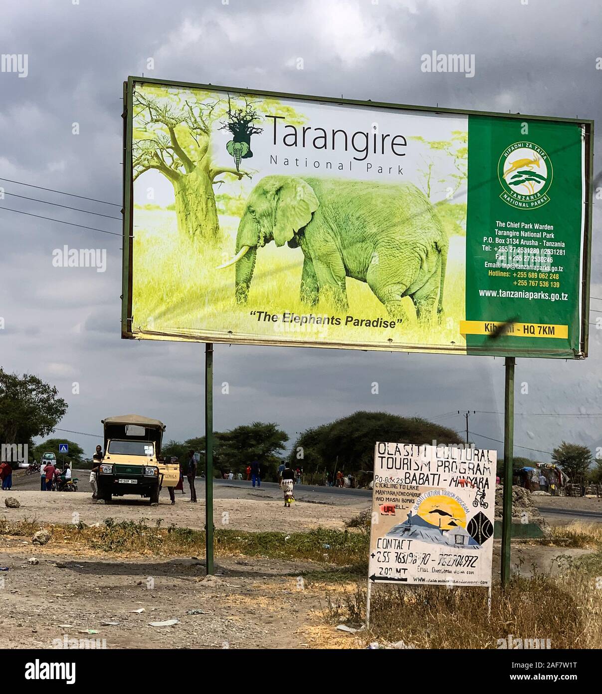 Tansania. Der Tarangire National Park. Stockfoto