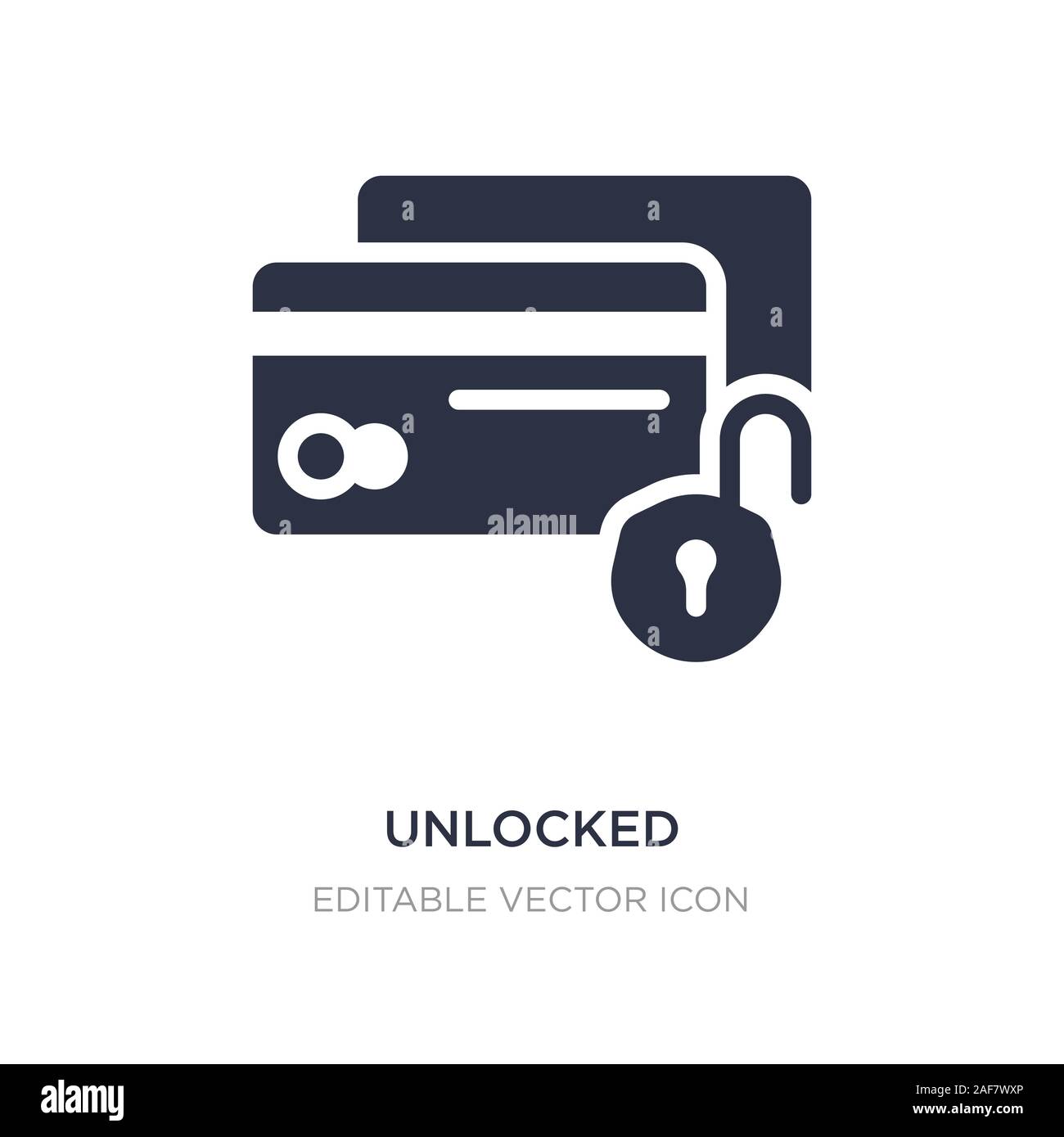 Entriegelt die Sicherheit der cit Transaktion Symbol auf weißem Hintergrund. Einfaches element Abbildung kann von Sicherheitskonzept. freigeschaltet, Sicherheit der CIT-Transaktion Stock Vektor