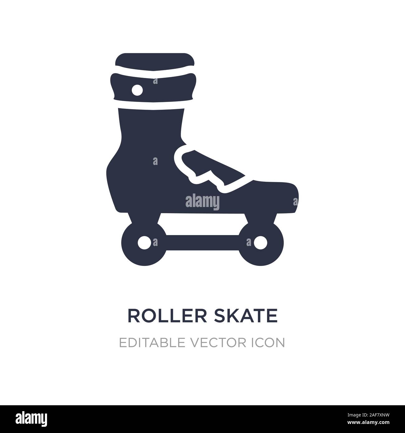Roller Skate Symbol auf weißem Hintergrund. Einfaches element Abbildung von Sport Konzept. Roller Skate Symbol Design. Stock Vektor