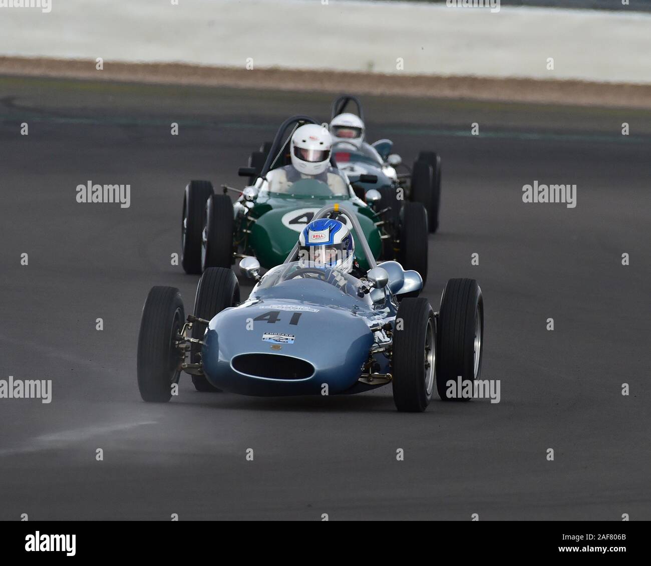 Peter Fenichel, Cooper T56, FJHRA, historische Formel Junior hinten Motor, HSCC, Silverstone Endrunden, Silverstone, Oktober 2019, Autos, historische Racing, Hi Stockfoto