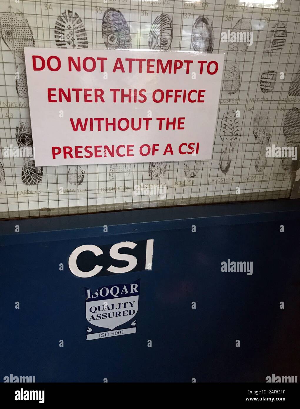 CSI - Crime Scene Investigation Team, Warrington, Cheshire Constabulary, Nordwestengland, Großbritannien Stockfoto