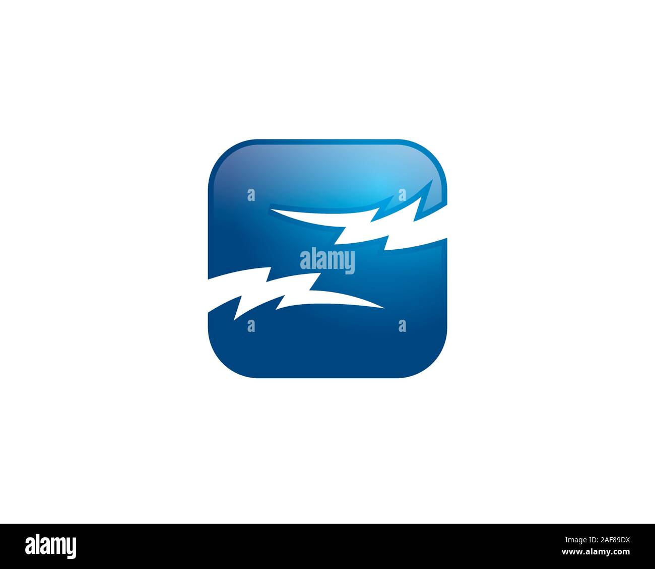 Buchstabe s Lightning logo Stock Vektor