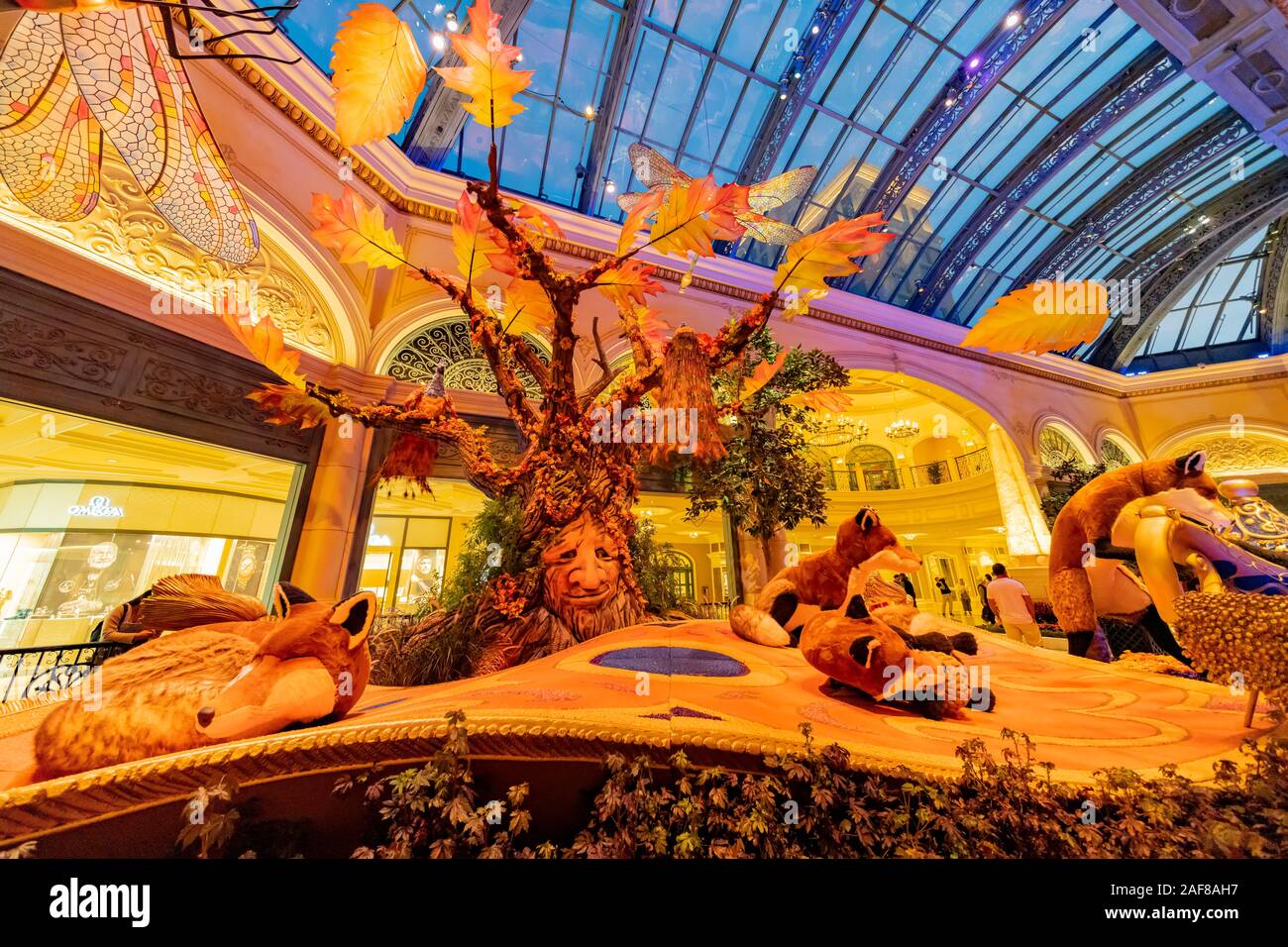 Las Vegas, 19.09.25: schönen indischen Stil Ausstellung im berühmten Bellagio Hotel und Casino am 25.September 2019 in Las Vegas, Nevada Stockfoto