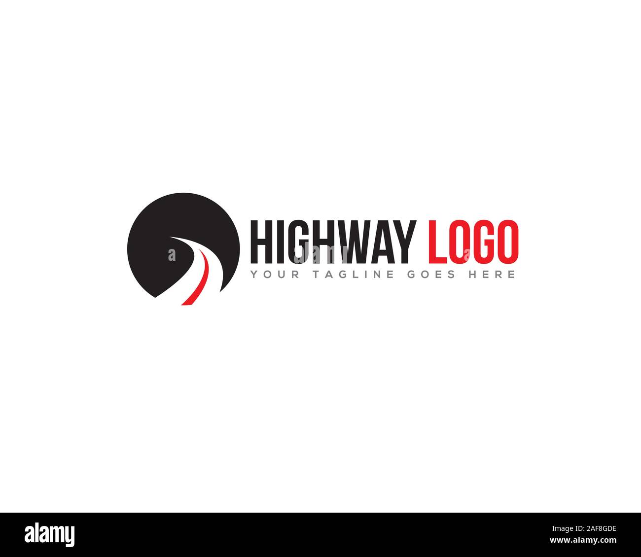 Autobahnen Autobahn Zufahrt logo Stock Vektor