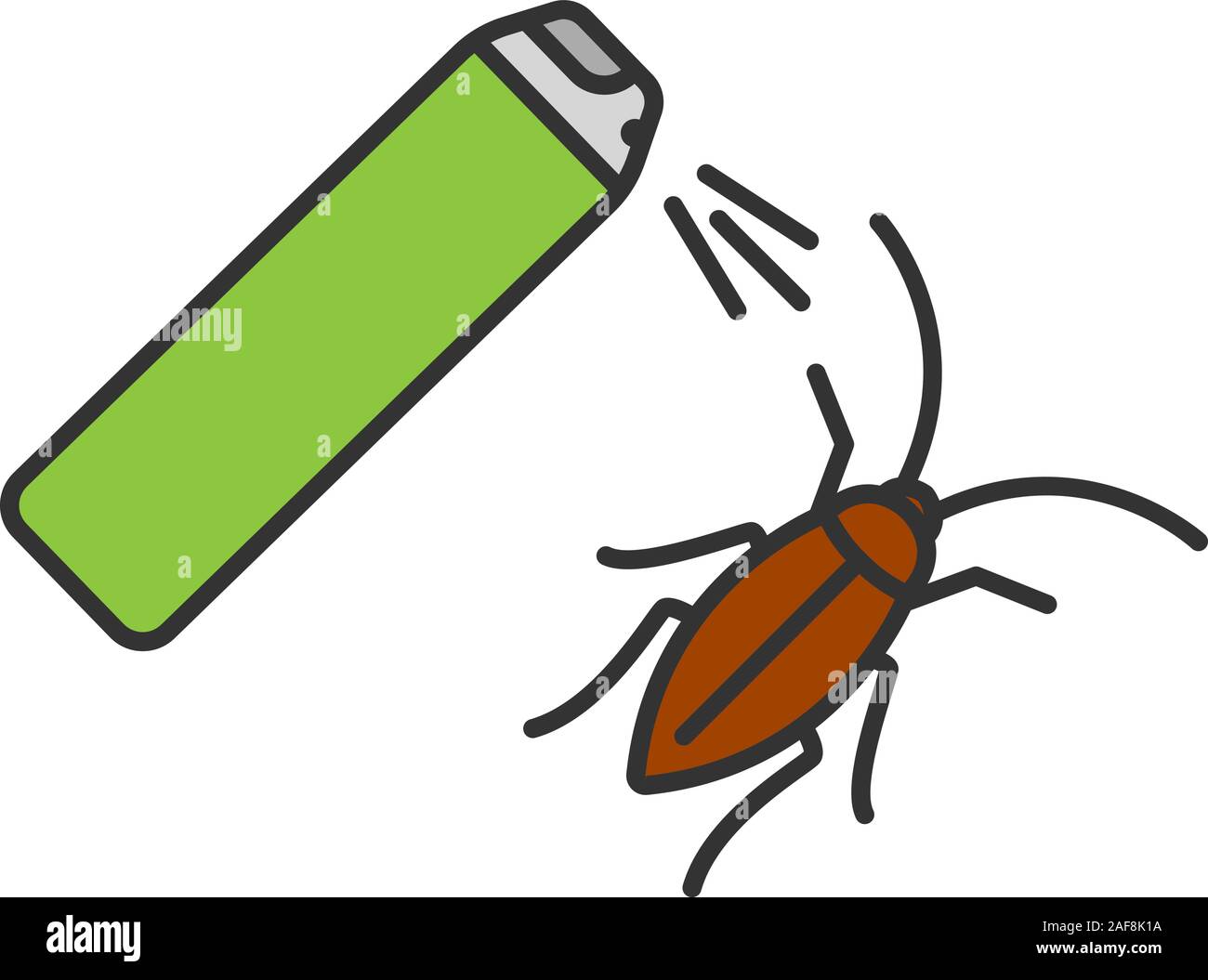 Kakerlaken Kder Farbe Symbol. Kakerlake Spray. Schdlingsbekmpfung.  Isolierte Vector Illustration Stock-Vektorgrafik - Alamy