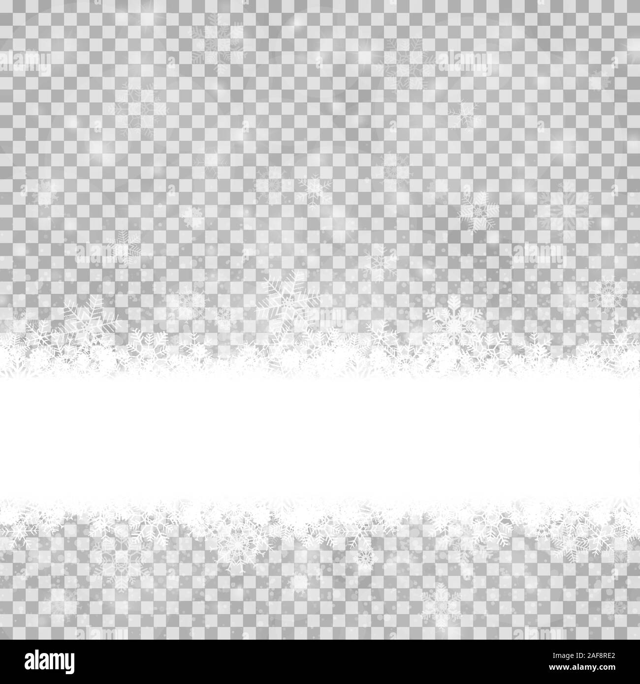 Schönen Schnee flocken Hintergrund mit Transparenz in Vektor Datei EPS 10. Stock Vektor