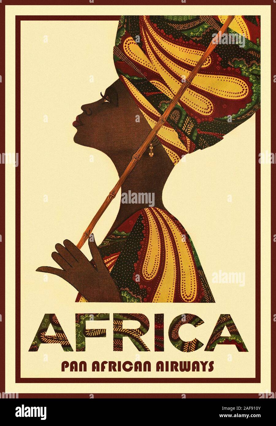 Vintage Reisen Afrika Stockfoto