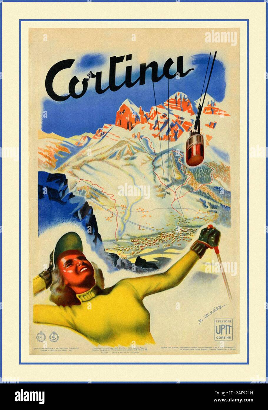 Vintage Travel Cortina Stockfoto
