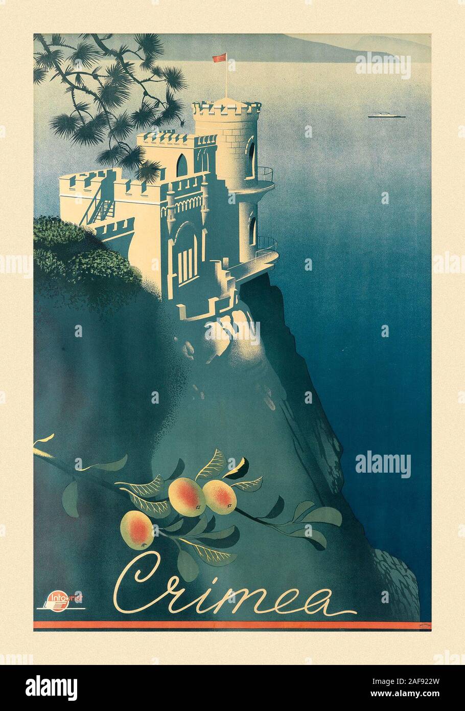 Vintage Travel Krim Stockfoto