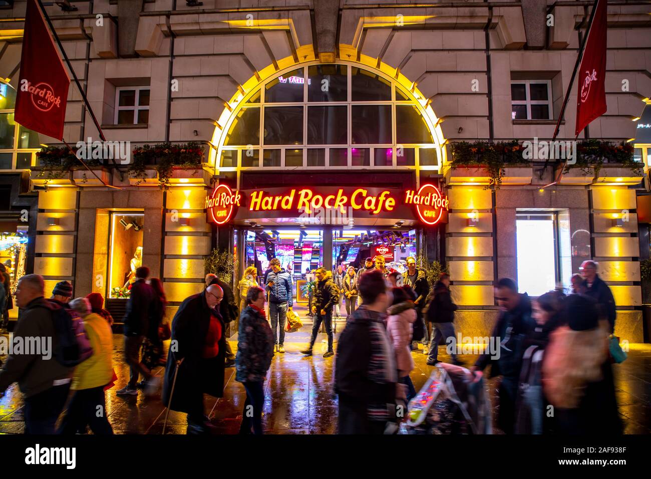 Das Hard Rock Cafe am Piccadilly Circus, London, Großbritannien, Stockfoto