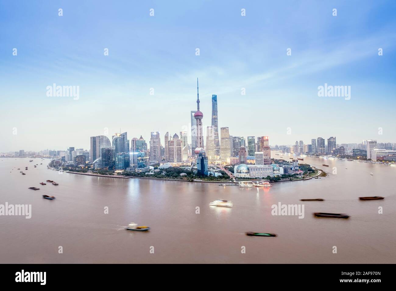 Die Skyline von Shanghai, China Stockfoto